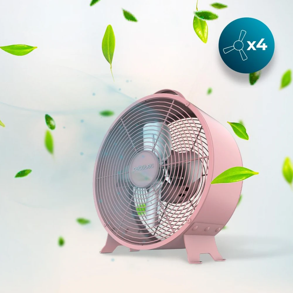 EnergySilence 400 Retro Desk Pink CEC-08210 - Επιτραπέζιος Ανεμιστήρας 25 W | 20cm