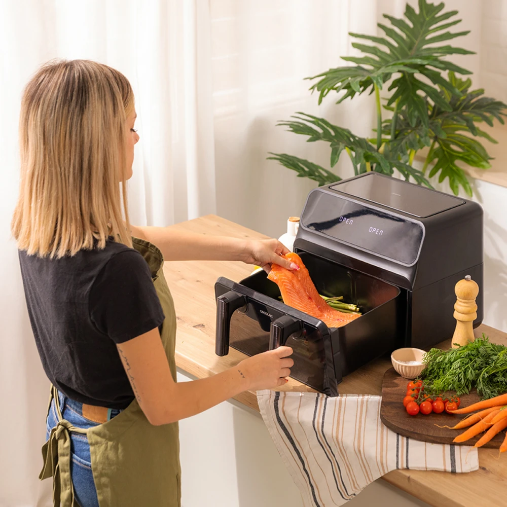 Cecofry Advance 9000 Window CEC-04986 - Ψηφιακή Φριτέζα Αέρος (Air Fryer) Με Αποσπώμενο Κάδο 9 Lt Μαύρη