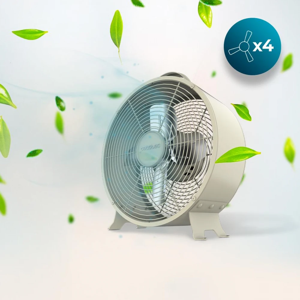 EnergySilence 400 Retro Desk Beige CEC-08211 - Επιτραπέζιος Ανεμιστήρας 25 W | 20cm