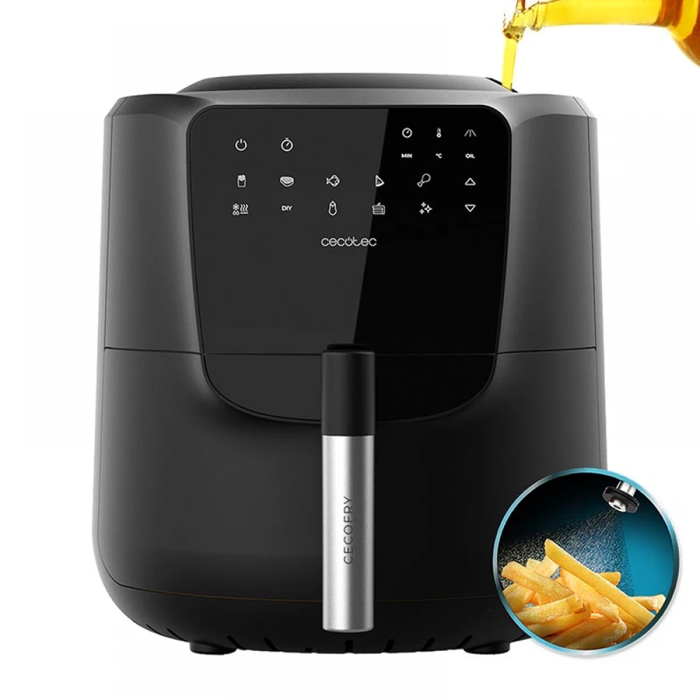 Cecofry Rain CEC-03300 - Ψηφιακή Φριτέζα Αέρος (Air Fryer) με Αποσπώμενο Κάδο 5.5 Lt Μαύρη