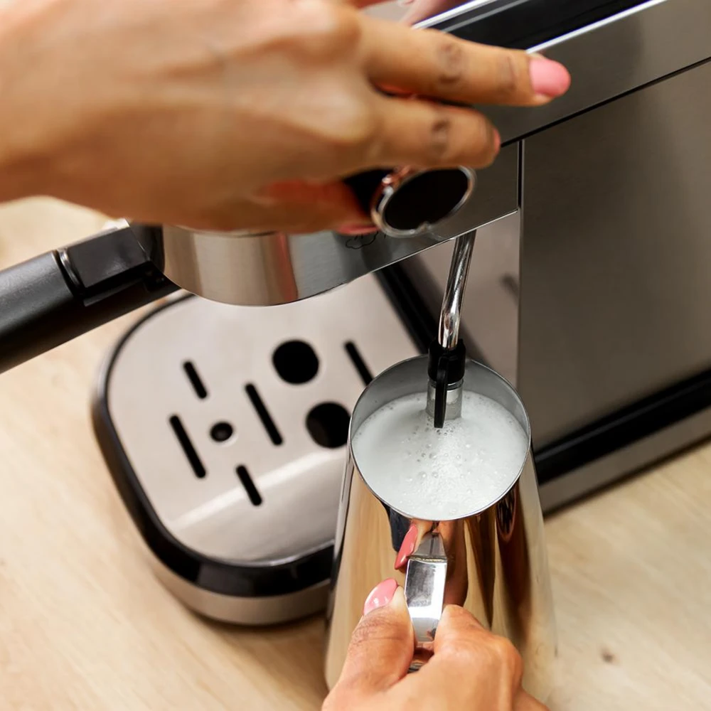 Cafelizzia 790 Steel Duo CEC-01646 - Μηχανή Espresso 1350 W Πίεσης 20 Bar Ασημί