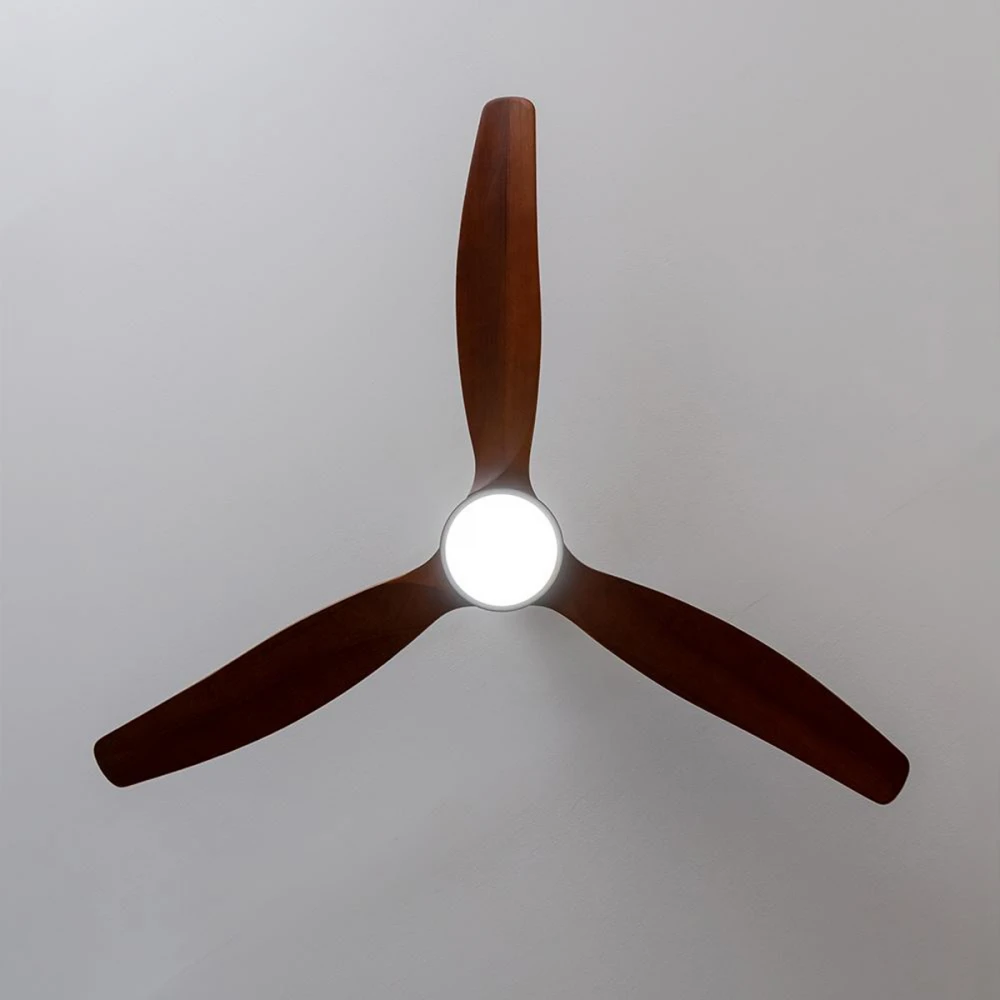 EnergySilence Aero 5275 Dark Wood CEC-08554 - Ανεμιστήρας Οροφής 2 σε 1 με Φως, Διπλής Κατεύθυνσης και Τηλεχειριστήριο 40W | 132cm