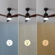 EnergySilence Aero 5275 Dark Wood CEC-08554 - Ανεμιστήρας Οροφής 2 σε 1 με Φως, Διπλής Κατεύθυνσης και Τηλεχειριστήριο 40W | 132cm