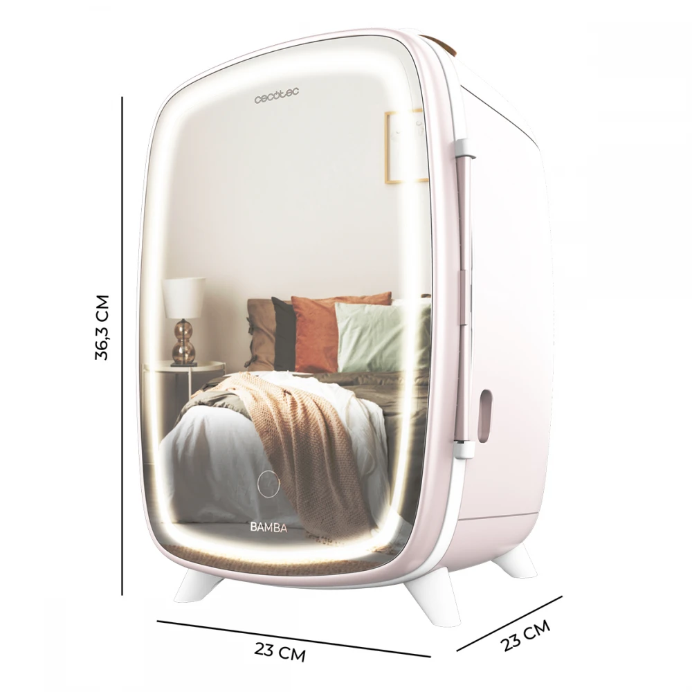 Bamba CoolingBeauty 6000 Mirror Rose CEC-04442 - Mini Ψυγείο Καλλυντικών 6 Lt.