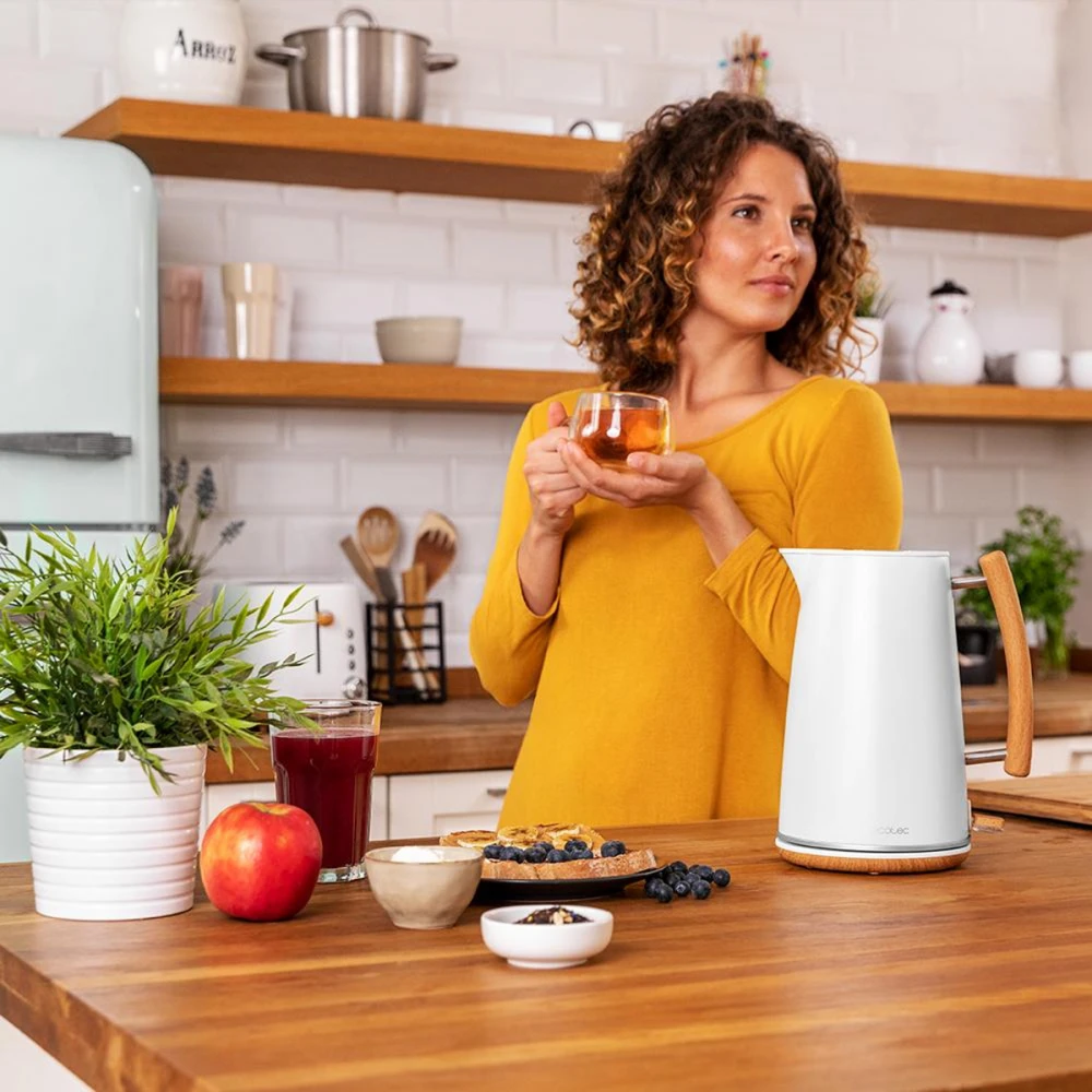 Thermosense 400 White Woody CEC-01480 - Βραστήρας 1.7 Lt 3000 W Λευκός