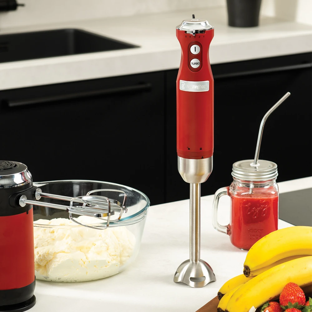 WKHBS270RD - Ραβδομπλέντερ Με Ανοξείδωτη Ράβδο 600 W Κόκκινο Retro Series