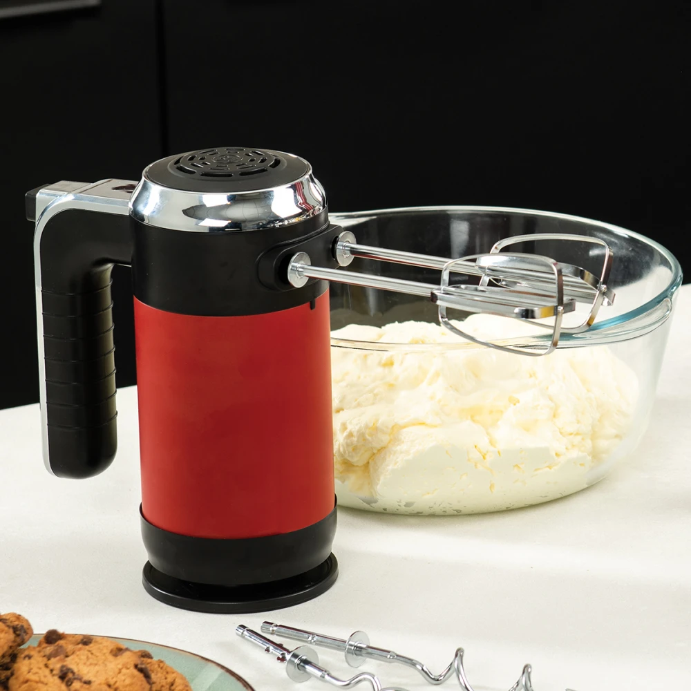 WKHM250RD - Μίξερ Χειρός 350 W Κόκκινο Με Βάση Τοποθέτησης Retro Series