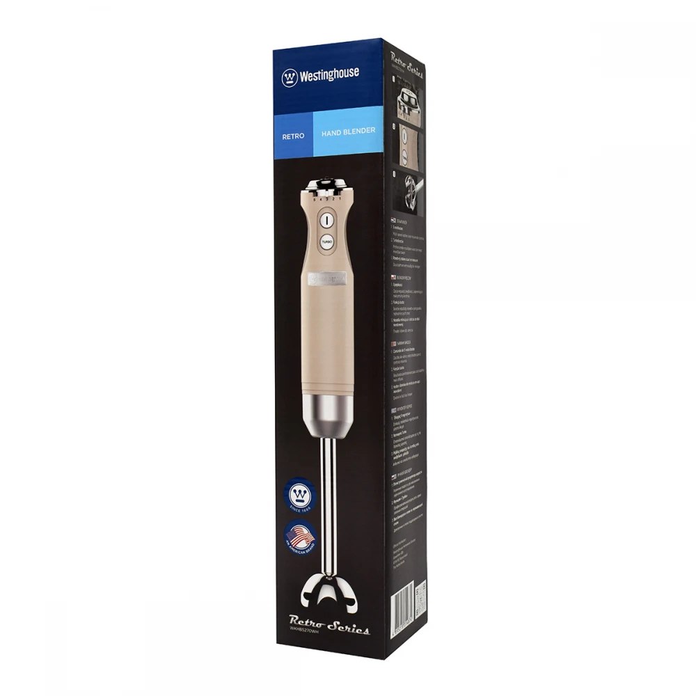 WKHBS270WH - Ραβδομπλέντερ Με Ανοξείδωτη Ράβδο 600 W Λευκό Retro Series