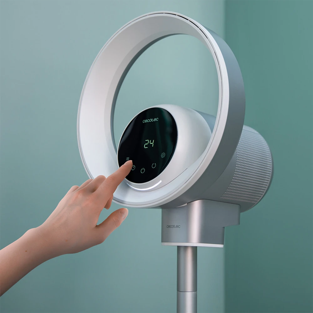 TotalPure 2in1 MoonStyle CEC-08244 - WI-FI Ανεμιστήρας Ορθοστάτης & Καθαριστής αέρα 35 W, χωρίς Φτερωτές, με Τηλεχειριστήριο.