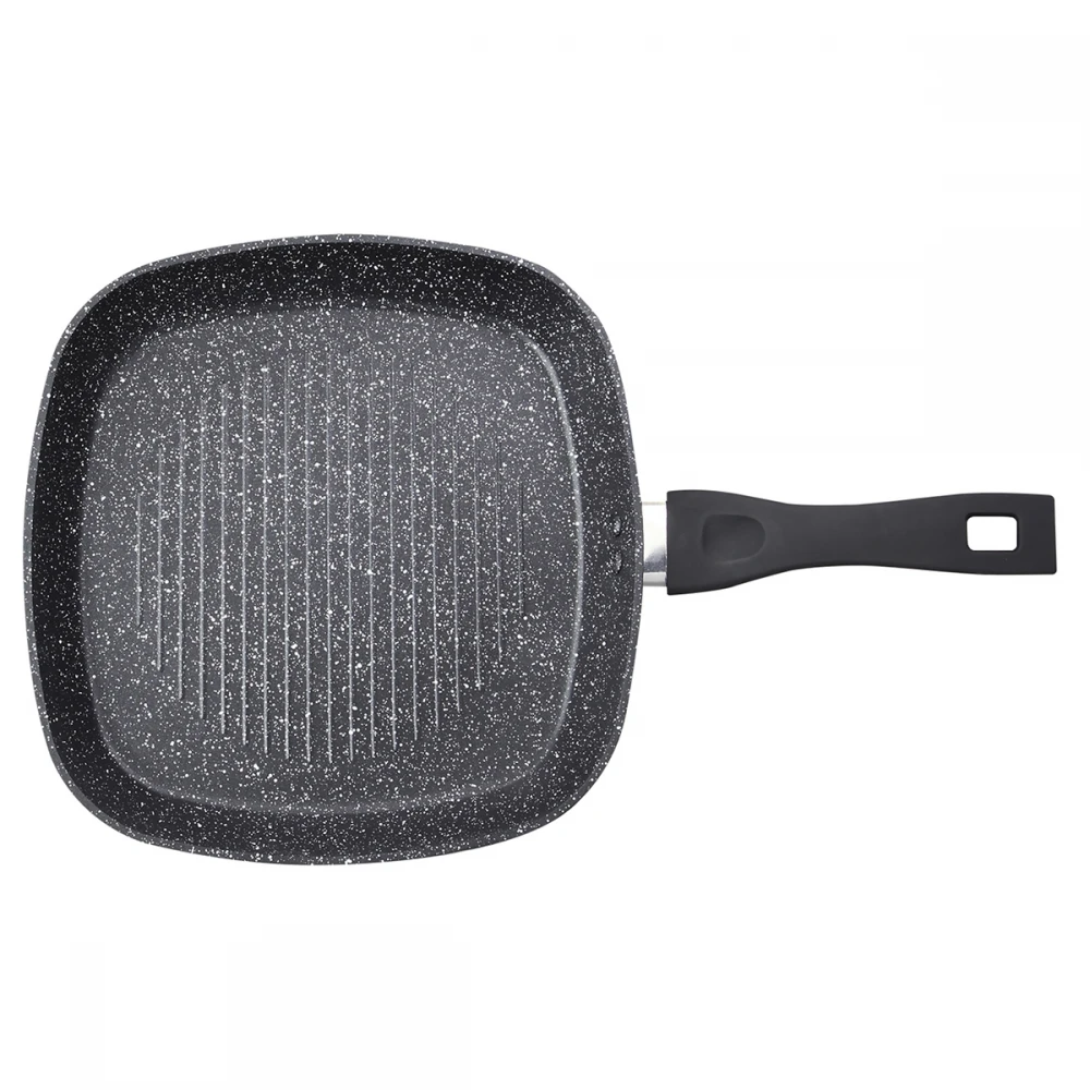 WCFP0009G28MBB - Γριλιέρα Από Αλουμίνιο Με Αντικολλητική Επίστρωση Μάρμαρου 28 cm