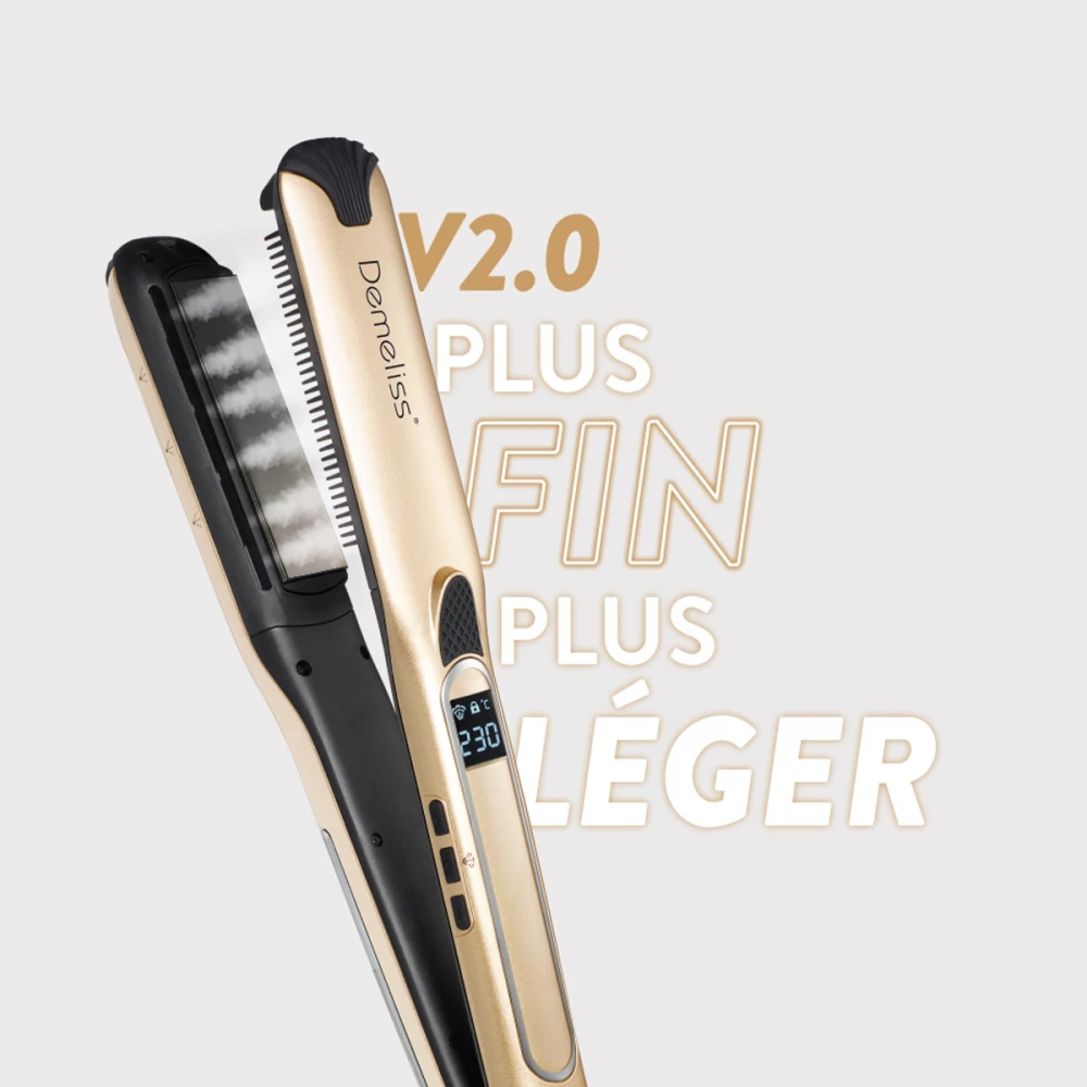 TITANIUM V2.0 - Ψηφιακή Πρέσα Μαλλιών Με Ατμό & Πλάκες Τιτανίου 230˚C