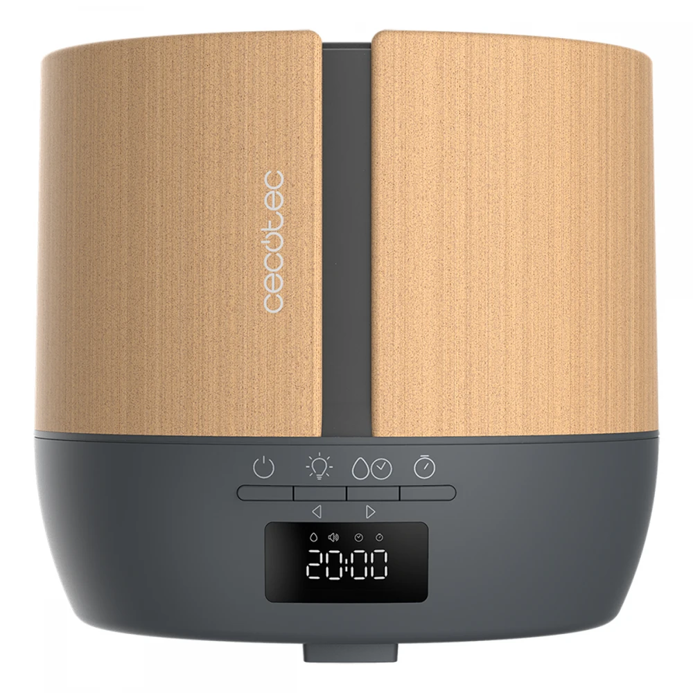 PureAroma 550 Connected Grey Woody CEC-05648 - Ηλεκτρικός Υγραντήρας Και Διαχυτής Αρώματος 500 ml Με Ηχείο