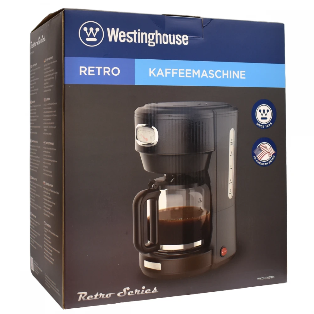 WKCMR621BK - Καφετιέρα Φίλτρου 1000 W Μαύρη Retro Series