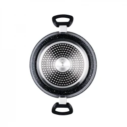 WCCC0009024MBB - Βαθιά Κατσαρόλα Από Αλουμίνιο 4. 3 Lt / 24 cm Με Αντικολλητική Επίστρωση Μαρμάρου & Γυάλινο Καπάκι