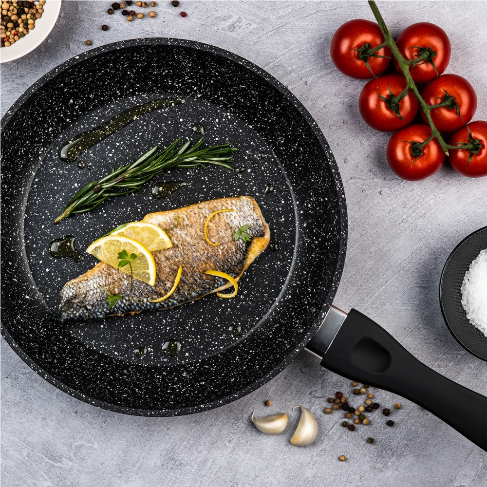 WCFP0009030MBB - Τηγάνι Από Αλουμίνιο Με Αντικολλητική Επίστρωση Μάρμαρου 30 cm