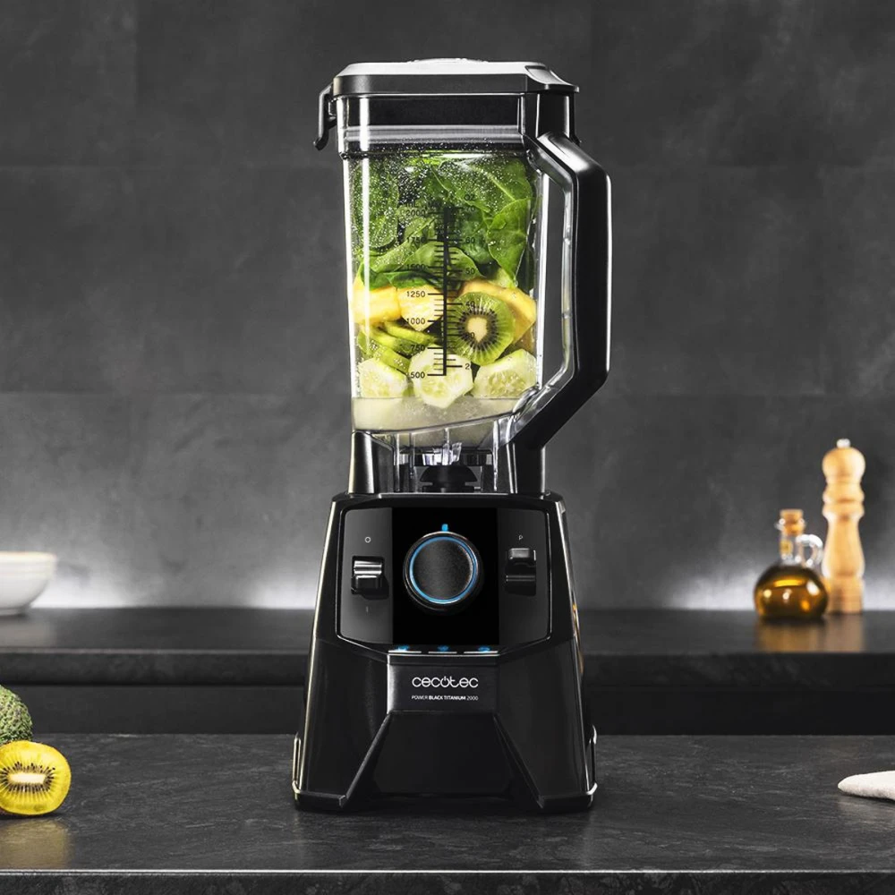Power Black Titanium 2600MAX Pro CEC-04118 - Μπλέντερ για Smoothies Με Πλαστική Κανάτα 2 Lt 2000 W Μαύρο