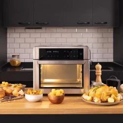 Bake&Fry 3000 Touch Steel CEC-02258 - Ηλεκτρικό Φουρνάκι 30 Lt Χωρίς Εστίες με Αέρα