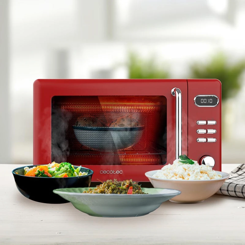 Proclean 5110 Retro Red CEC-01715 - Φούρνος Μικροκυμάτων με Grill 20 Lt Κόκκινος