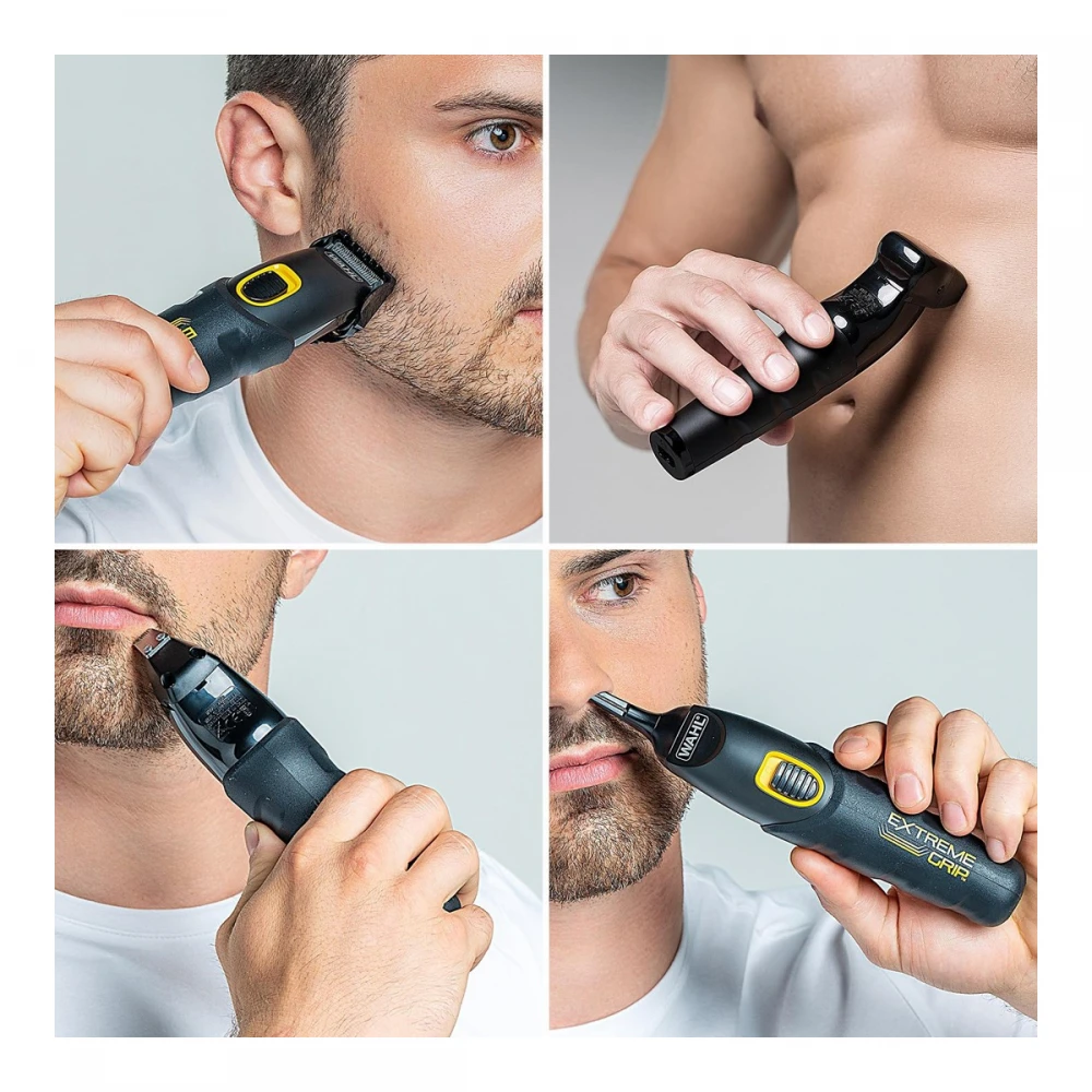 EXTREME GRIP ADVANCED - Επαναφορτιζόμενο Trimmer Προσώπου / Σώματος με 4 Κεφαλές  102281
