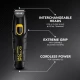 EXTREME GRIP ADVANCED - Επαναφορτιζόμενο Trimmer Προσώπου / Σώματος με 4 Κεφαλές  102281
