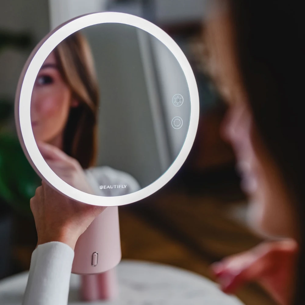 Smart moon with bluetooth Speaker - Καθρέπτης Μακιγιάζ Επιτραπέζιος και Extra Μεγεθυντικός Καθρέπτης με Φως και Ενσωματωμένο Ηχείο Bluetooth