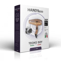 Handy 6000 Superpower Champagne 6000 Line - Επαγγελματικό Πιστολάκι Μαλλιών Με 2 Στόμια & Φυσούνα 2500 W
