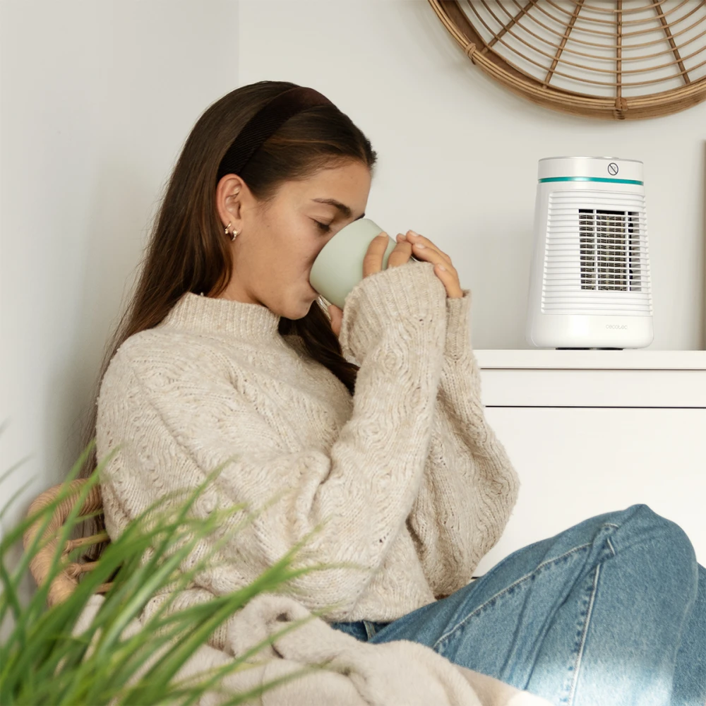 READYWARM 1550 MAX CERAMIC ROTATE WHITE CEC-08273 - Αερόθερμο Δαπέδου 1500W Κεραμικό | 102412