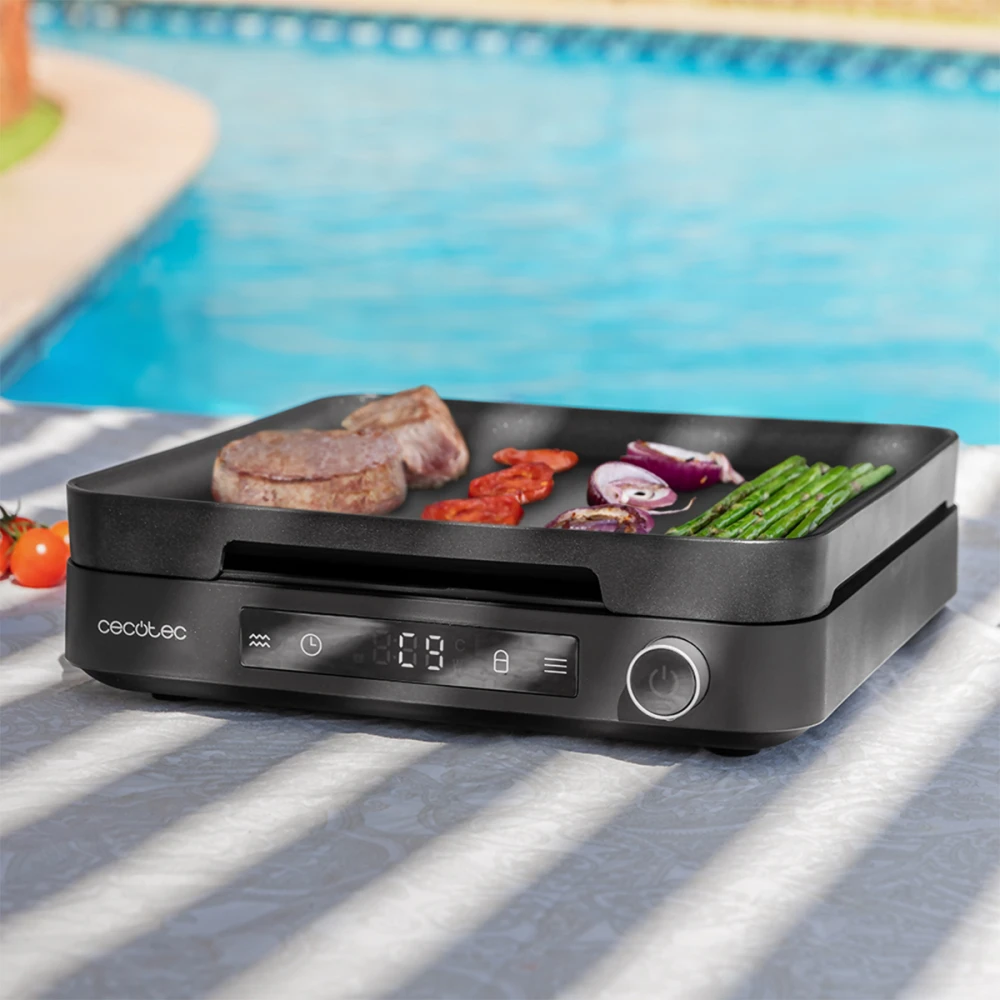 FULL MAGMA GRILL CEC-02855 - Επιτραπέζια Ψηφιακή Επαγωγική Εστία με Σχάρα Grill 2000 W | 102413