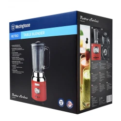 WKBE221RD - Μπλέντερ Με Γυάλινη Κανάτα 1. 5 Lt 600 W Κόκκινο Retro Series