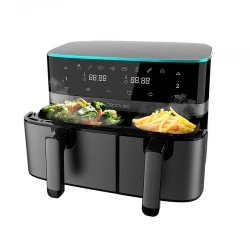 Cecofry DuoSize 9000 04954 - Ψηφιακή Φριτέζα Αέρος (Air Fryer) με Διπλό Αποσπώμενο Κάδο 9 Lt Γκρι
