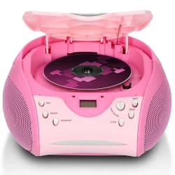 SCD-24 PINK - Φορητό Ηχοσύστημα Με CD Player & Ραδιόφωνο Ροζ