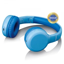 HPB-110BU - Ασύρματα / Ενσύρματα Over Ear Παιδικά Ακουστικά Με Bluetooth & 200 Ώρες Λειτουργίας Γαλάζια