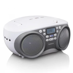 SCD-301 GREY / WHITE - Φορητό Ηχοσύστημα Με CD / MP3 / USB Player & Ραδιόφωνο Γκρι