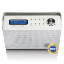 PDR-030WH - Φορητό Ραδιόφωνο Επαναφορτιζόμενο Dab+ Με Λειτουργία Ξυπνητηριού Λευκό