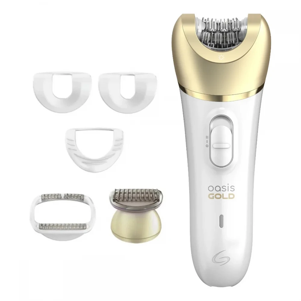 OASIS GOLD GE1550 - Επαναφορτιζόμενη Αποτριχωτική Μηχανή Epilator για Σώμα, Πρόσωπο και μπικίνι