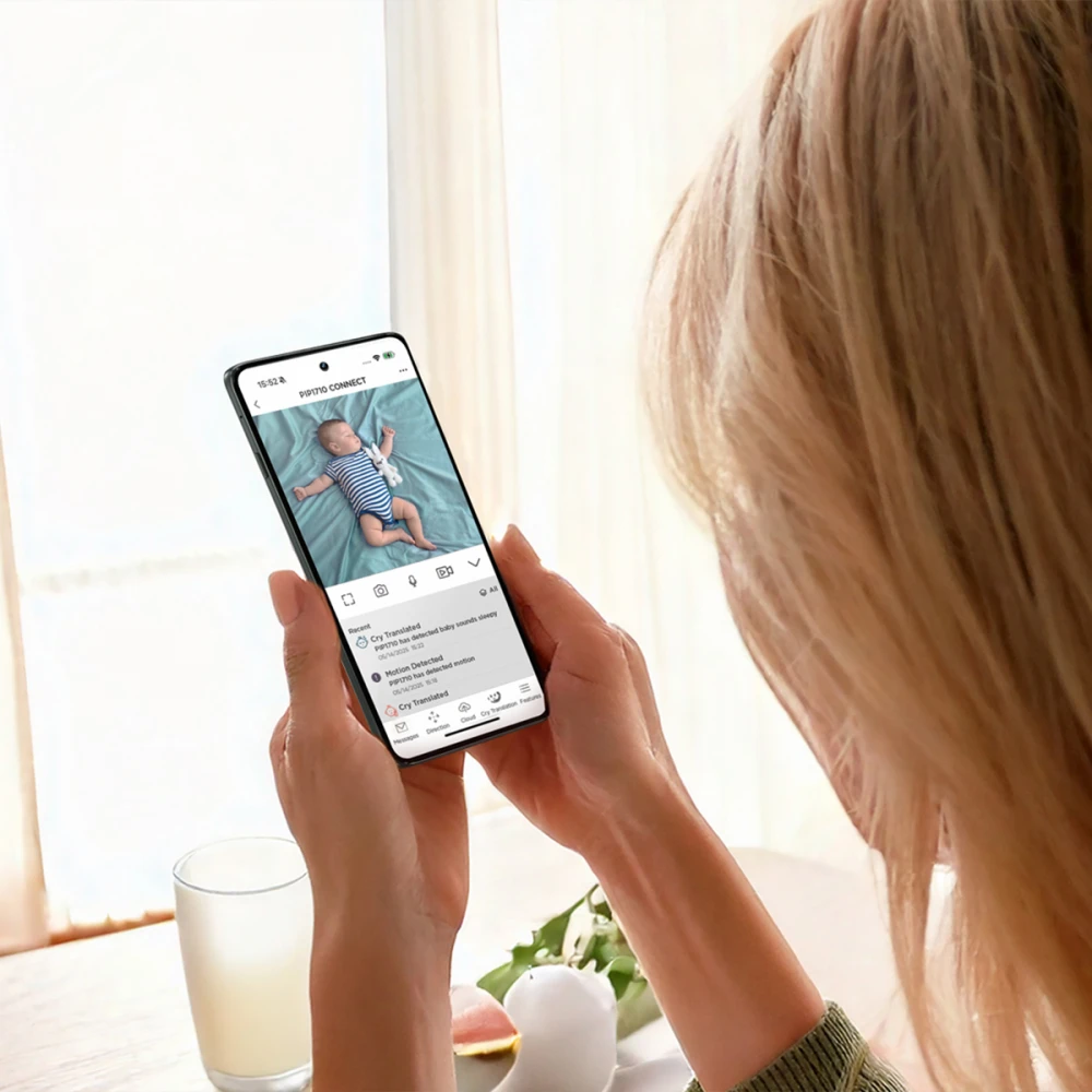PIP1710 CONNECT - Ενδοεπικοινωνία Μωρού Wi-Fi με Κάμερα & Οθόνη 5