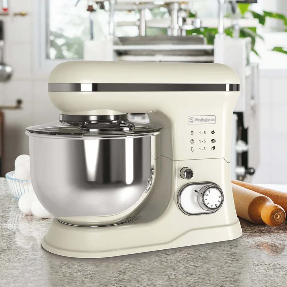 WKSMXR498WH - Κουζινομηχανή με Ανοξείδωτο Κάδο 5 Lt 1200 W