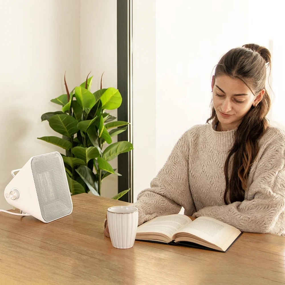 READYWARM 1500 MAX CERAMIC DESIGN WHITE 08270 - Αερόθερμο Δαπέδου 1500W Κεραμικό