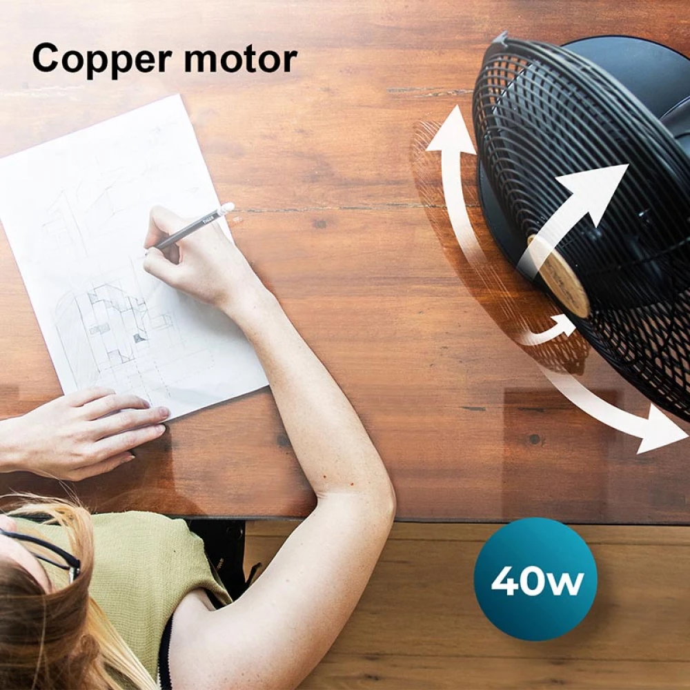 ENERGYSILENCE 600 WOODDESK 08230 - Ανεμιστήρας Επιτραπέζιος 40 W | 30 cm