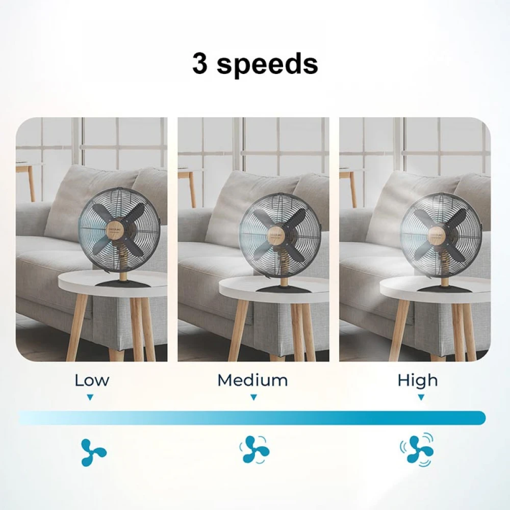 ENERGYSILENCE 600 WOODDESK 08230 - Ανεμιστήρας Επιτραπέζιος 40 W | 30 cm