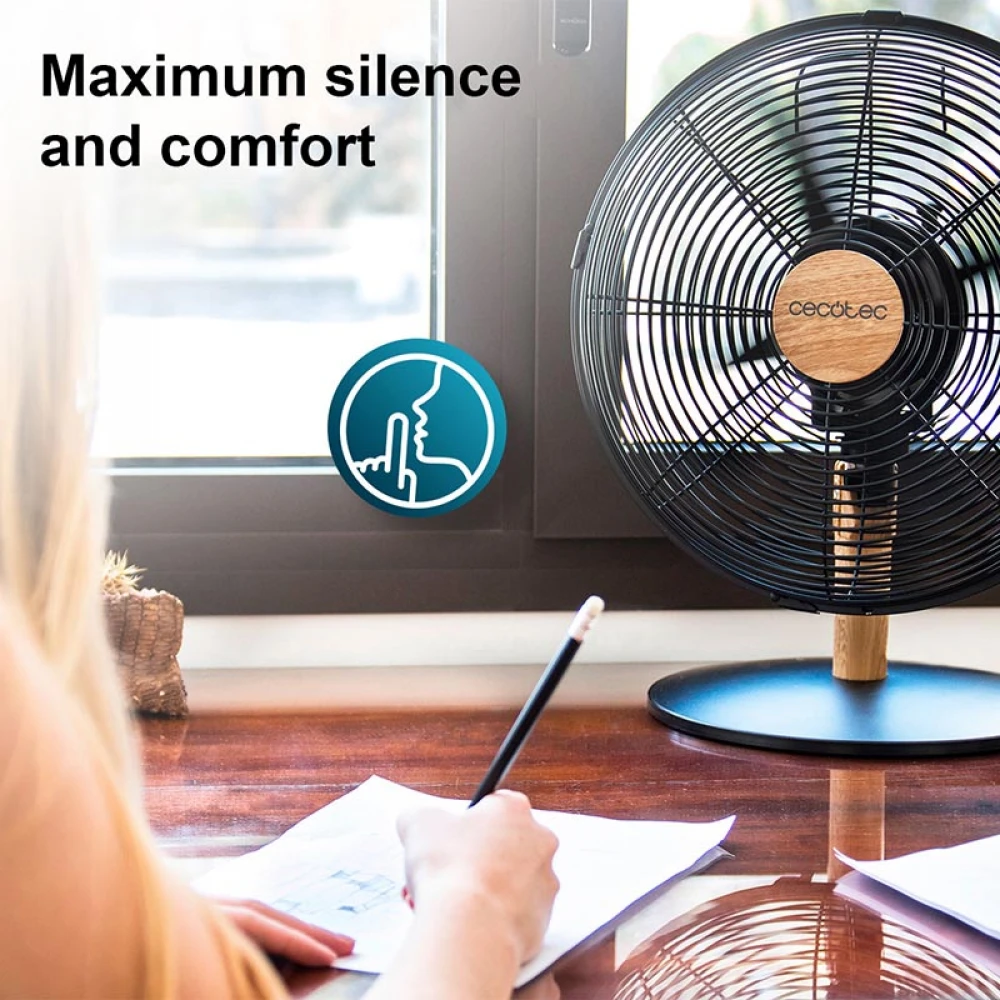 ENERGYSILENCE 600 WOODDESK 08230 - Ανεμιστήρας Επιτραπέζιος 40 W | 30 cm