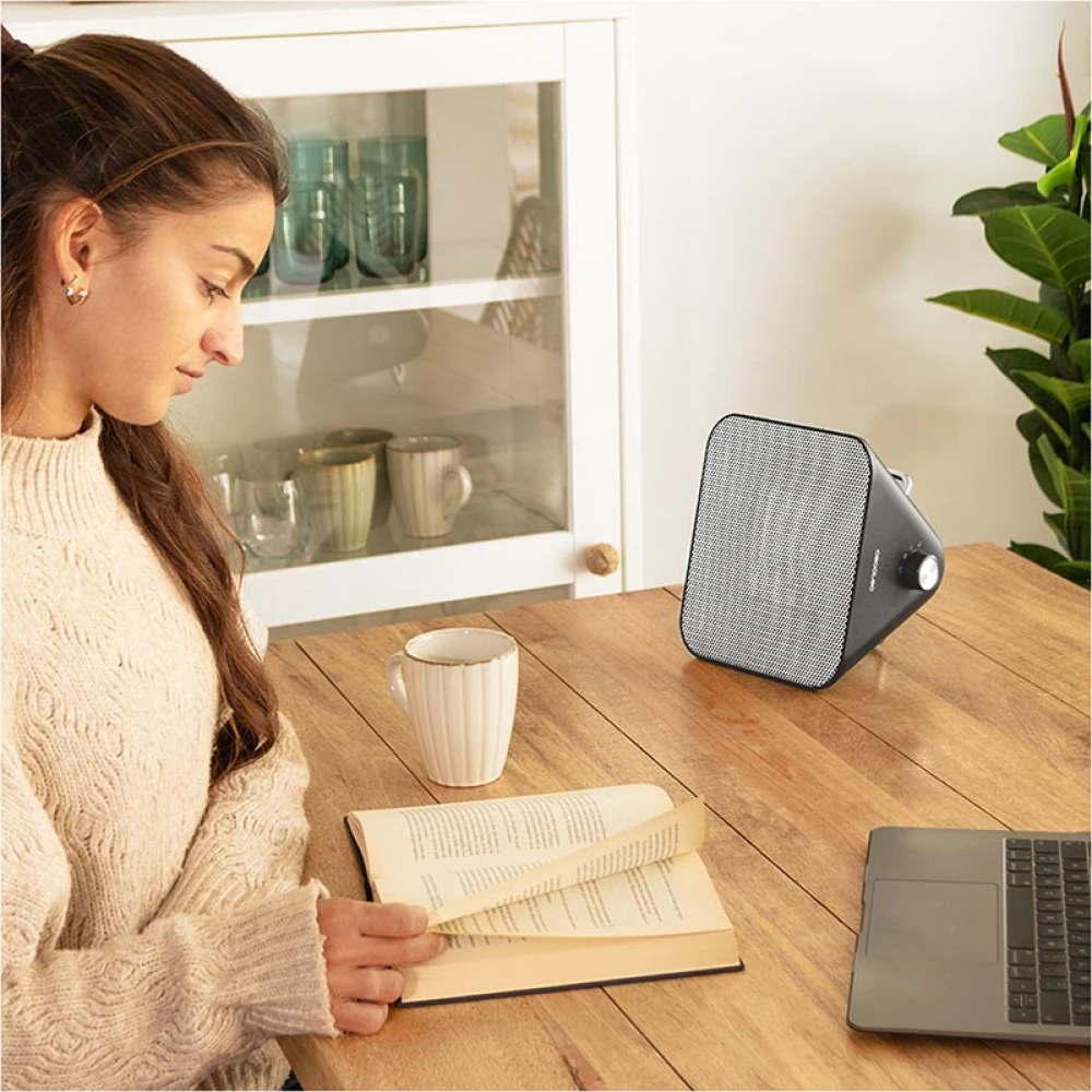 READYWARM 1500 MAX CERAMIC DESIGN BLACK 08286 - Αερόθερμο Δαπέδου 1500W Κεραμικό