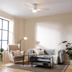 ENERGYSILENCE AERO 5600 CLASSIC WHITE 107147 - Ανεμιστήρας Οροφής 2 Σε 1 40 W DC | 132 cm