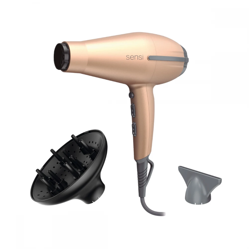 TEMPO 5D SENSI GOLD GH3320 - Επαγγελματικό Πιστολάκι Μαλλιών με στόμιο και Φυσούνα 2200 W