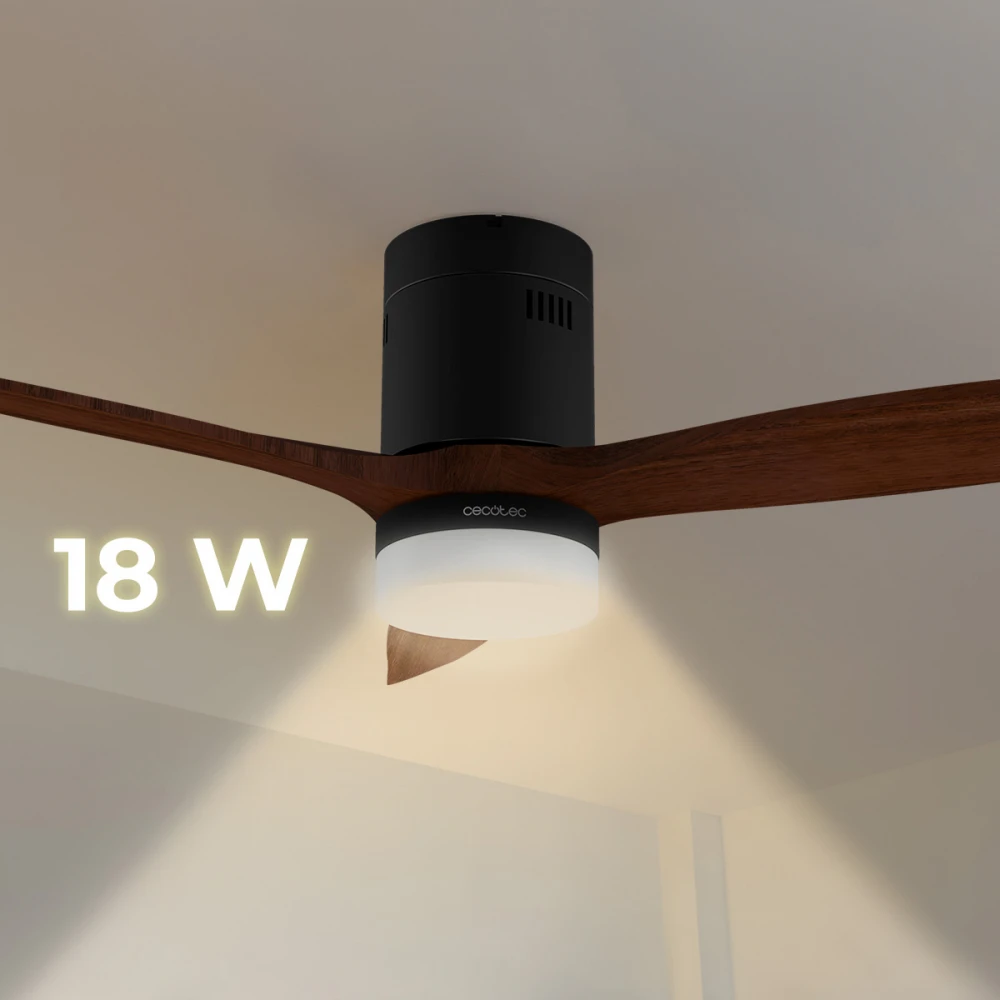 ENERGYSILENCE AERO 5600 CLASSIC BLACK 107148 - Ανεμιστήρας Οροφής 2 Σε 1 40 W DC | 132 cm