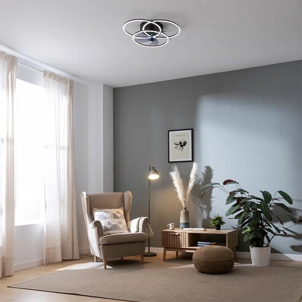 ENERGYSILENCE LAMPAERO 670 FLOWLIGHT 08650 - Ανεμιστήρας Οροφής 2 σε 1 20 W DC | 43 cm