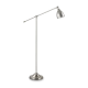 Μεταλλικό Φωτιστικό Δαπέδου Με Ρυθμιζόμενο Βραχίωνα Και Εσωτερικό Λευκό Σε Νίκελ Χρώμα 1XE27 NEWTON IDEAL LUX