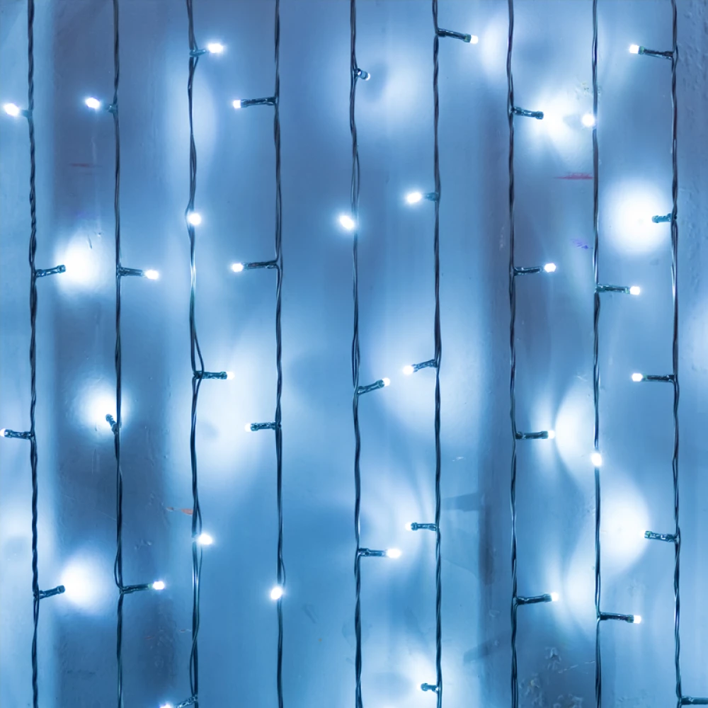 Κουρτίνα 240 Λαμπάκια LED Επεκτεινόμενα Σταθερά Ψυχρό Λευκό 2mx1m IP65 ACA