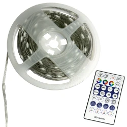 LED STRIP LIGHT 5V DC RGB IP54 100LEDS/M 10M REEL 2YRS ACA