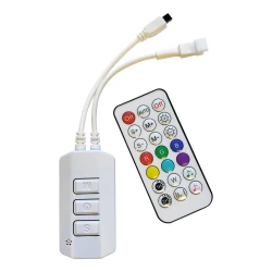 REMOTE CONTROL+CONTROLLER 24V RGB 10M DIGITAL STRIPS WITH MUSIC - ACA